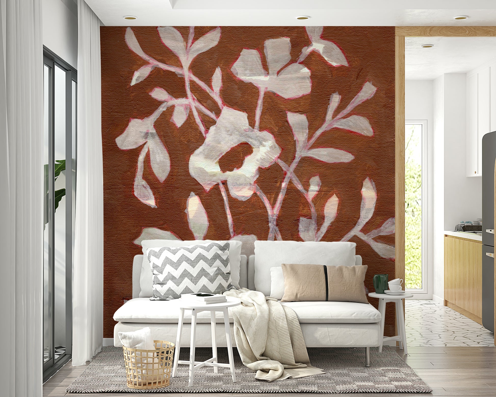 Easy install nature mural

