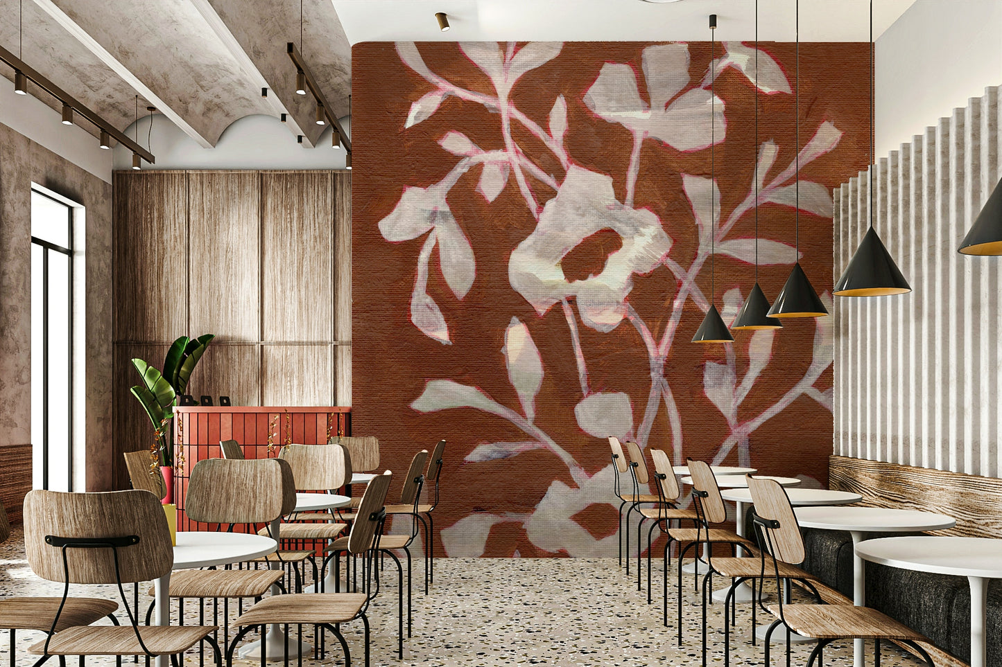 Soft warm flower wallpaper

