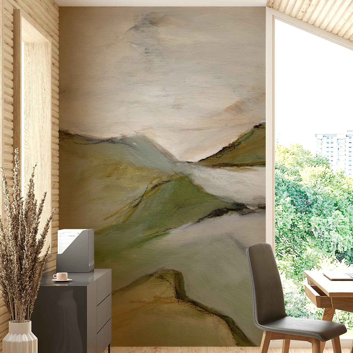 Gentle hills wallpaper for walls

