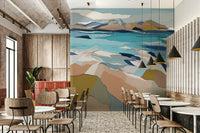 Living room abstract wallpaper

