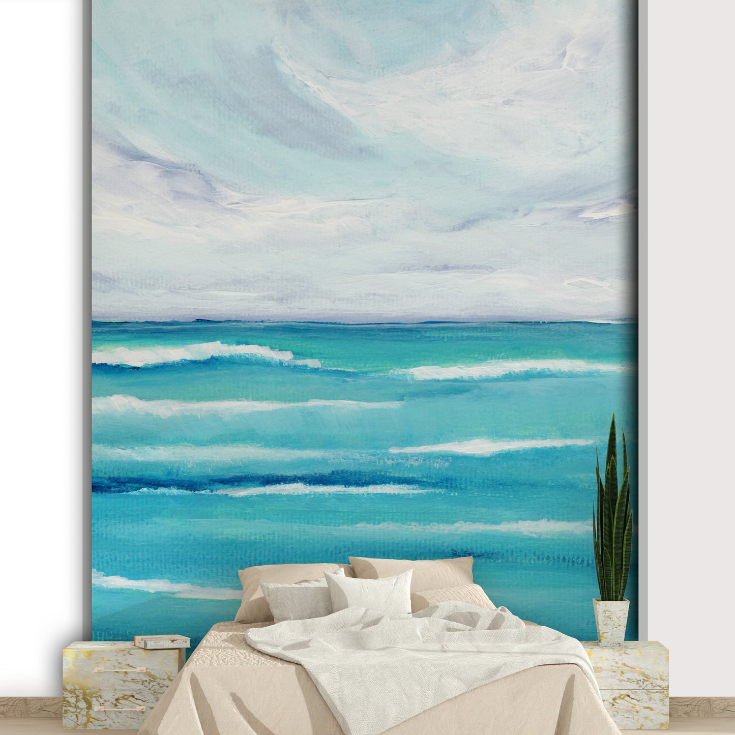 Sandy beach mural wallpaper

