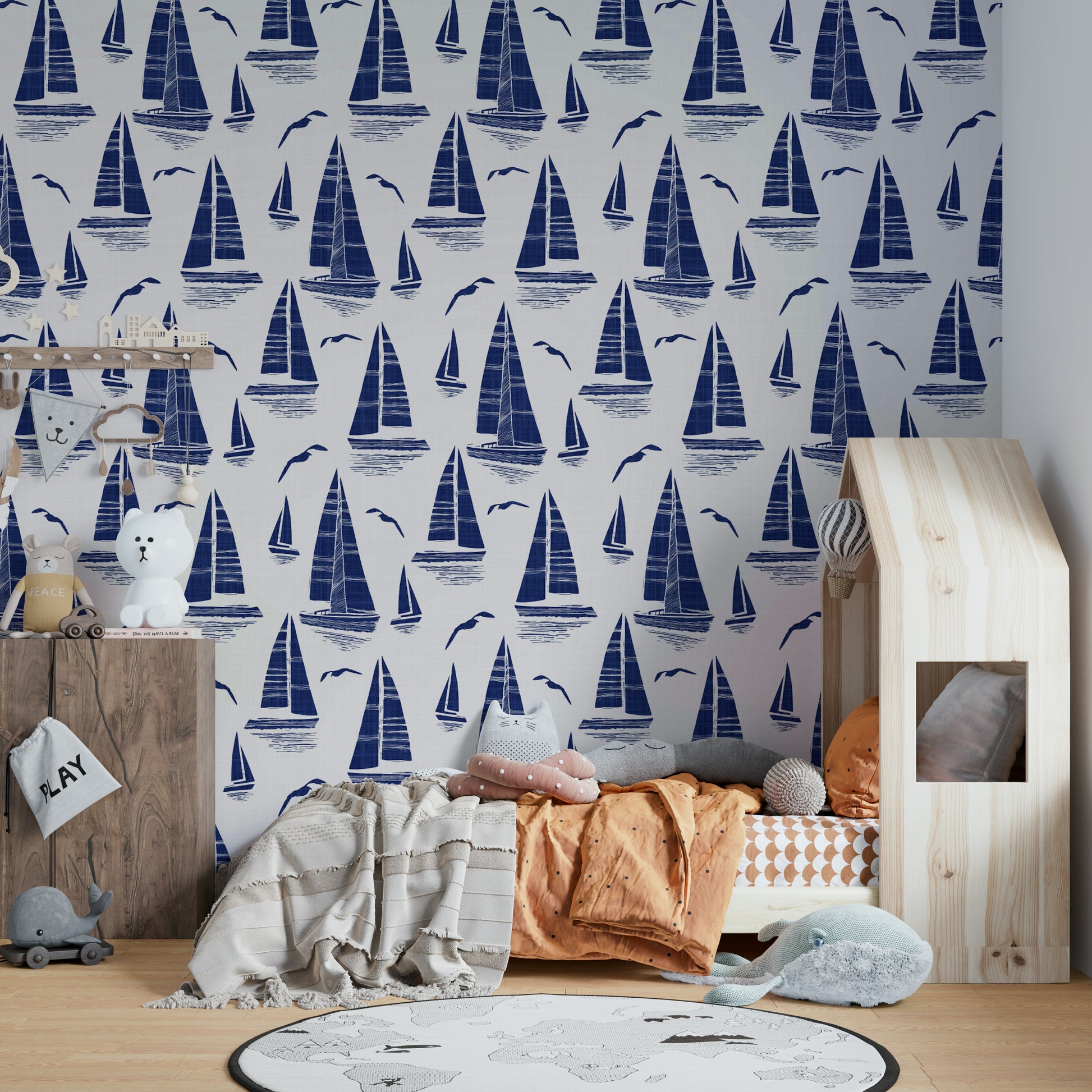Easy install coastal wallpaper


