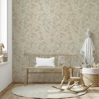 Woodland Garden wallpaper in peaceful bedroom

