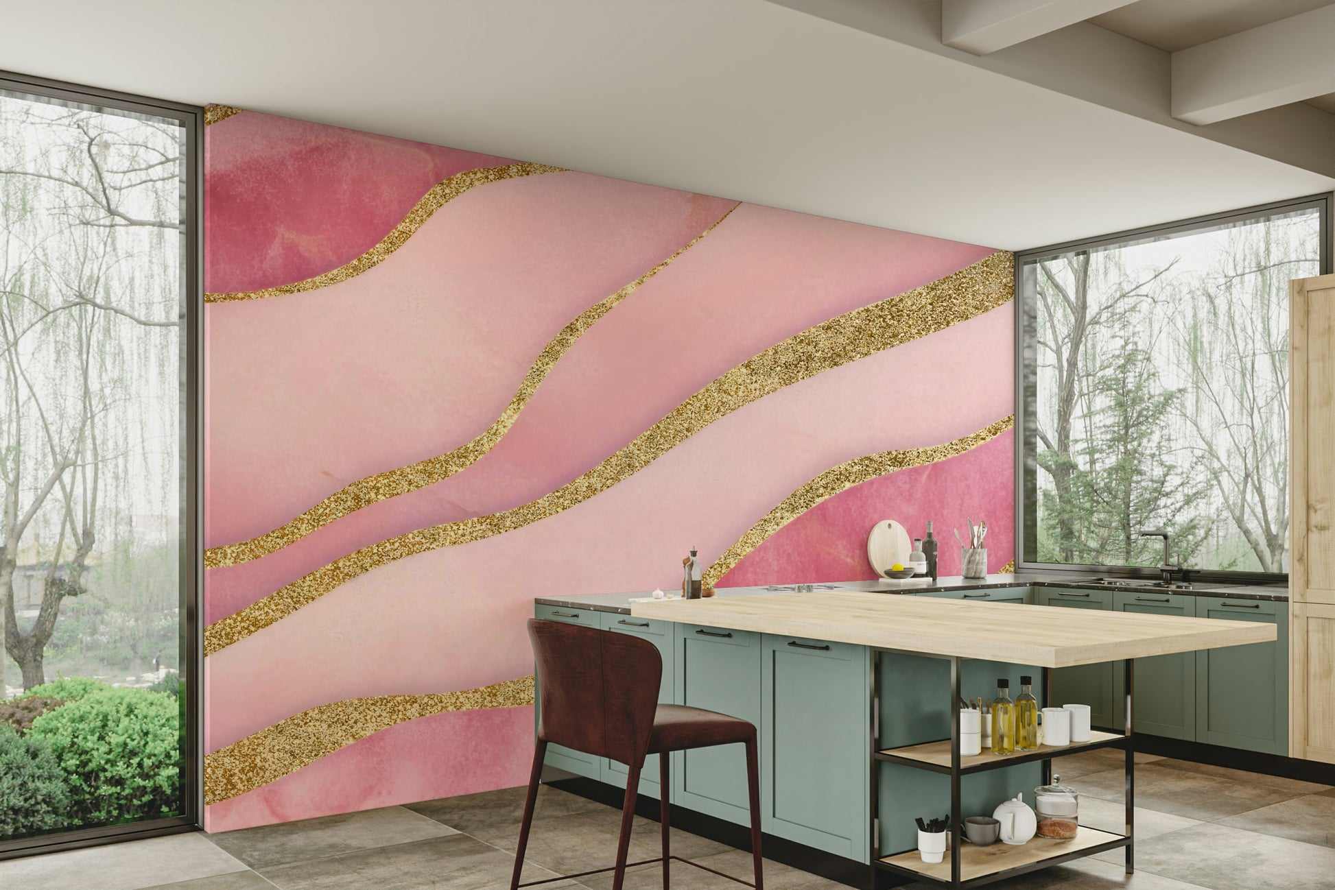 Elegant wallpaper for walls

