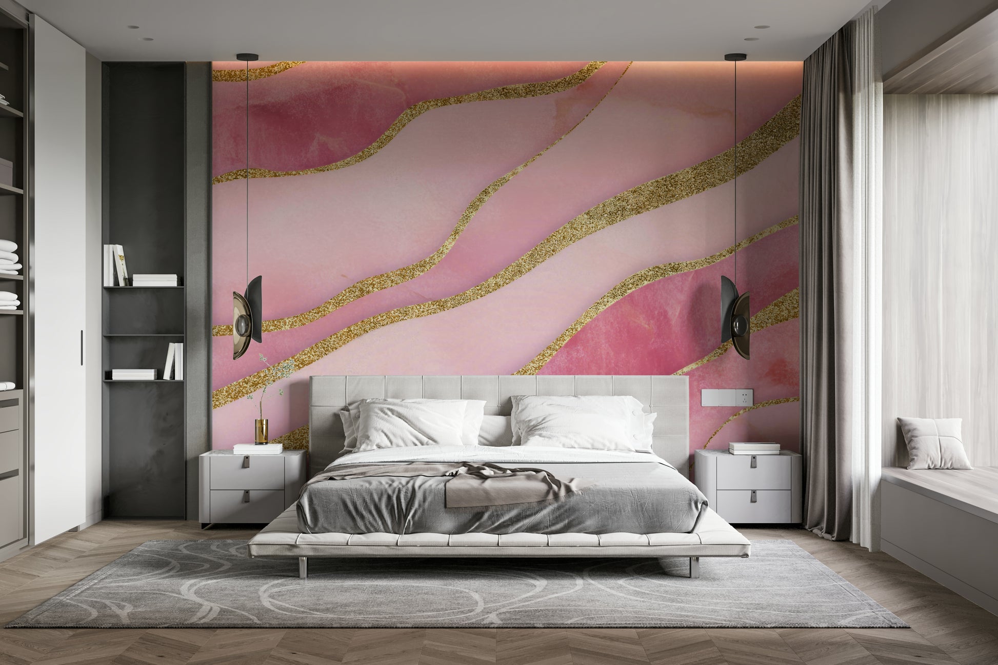 Easy install wall mural

