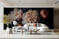 Living room garden mural

