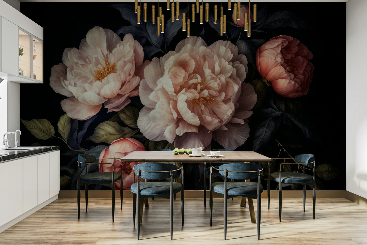 Durable mural wallpaper design

