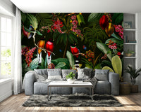 Tropical night mural wallpaper adding luxury to your walls.

