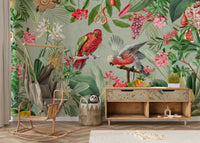 Vintage garden of eden wall mural for living rooms

