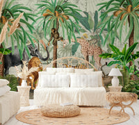 Nature-inspired wallpaper for living rooms

