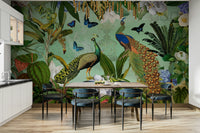 Nature-inspired wallpaper with soft colors

