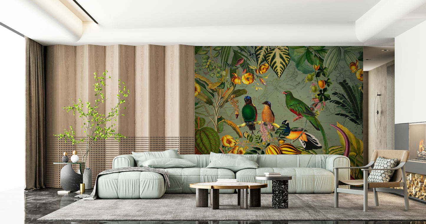Tropical Explorers' Chart Wall Mural