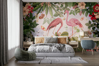 Tropical botanical wallpaper for interiors

