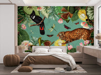 Vibrant jungle wallpaper for interiors

