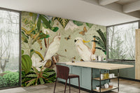 Tropical foliage wallpaper for walls

