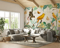 Traditional jungle mural wallpaper

