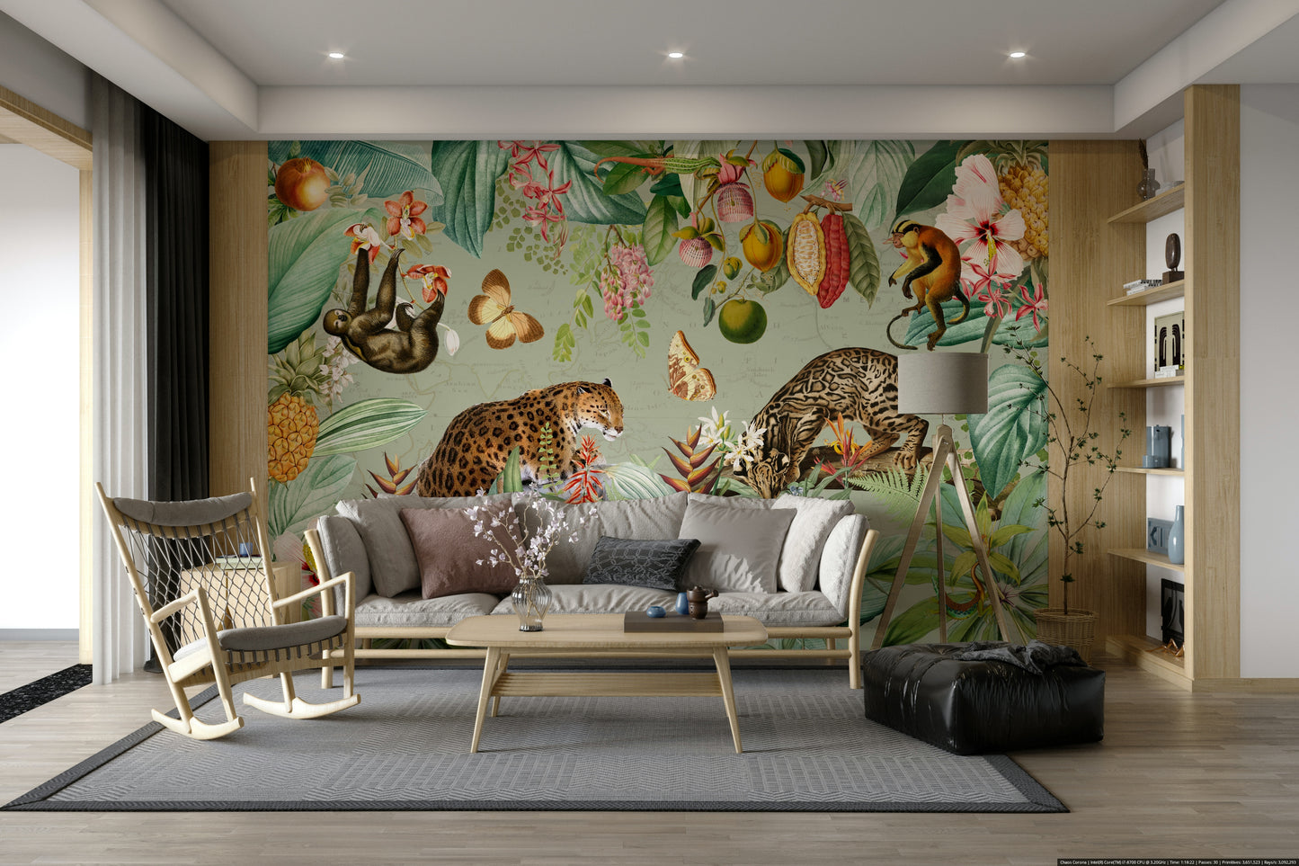 Tropical jungle wallpaper for walls

