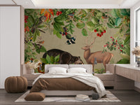 Calm forest wallpaper for bedrooms

