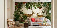 Rich autumn tones wallpaper for interiors

