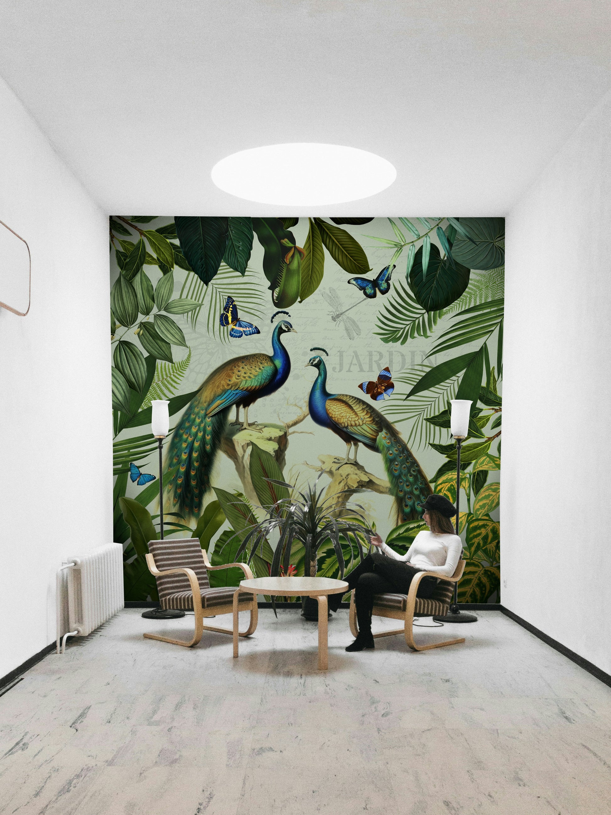 Elegant peacock wallpaper for walls

