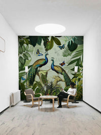 Elegant peacock wallpaper for walls

