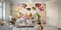 Detailed bouquet wallpaper for bedrooms

