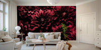 Elegant dark floral wallpaper for walls

