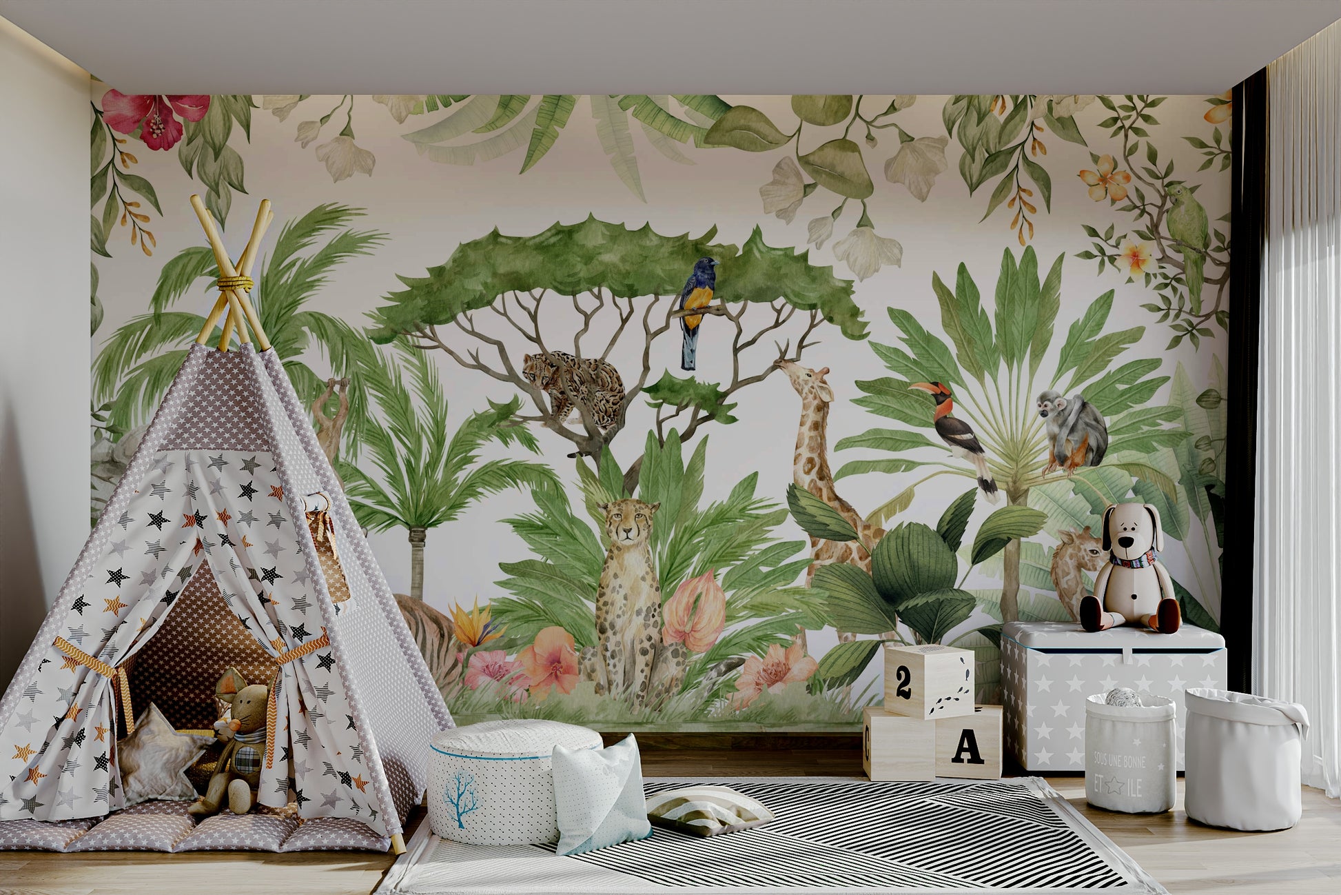 Wildlife wallpaper for bedrooms

