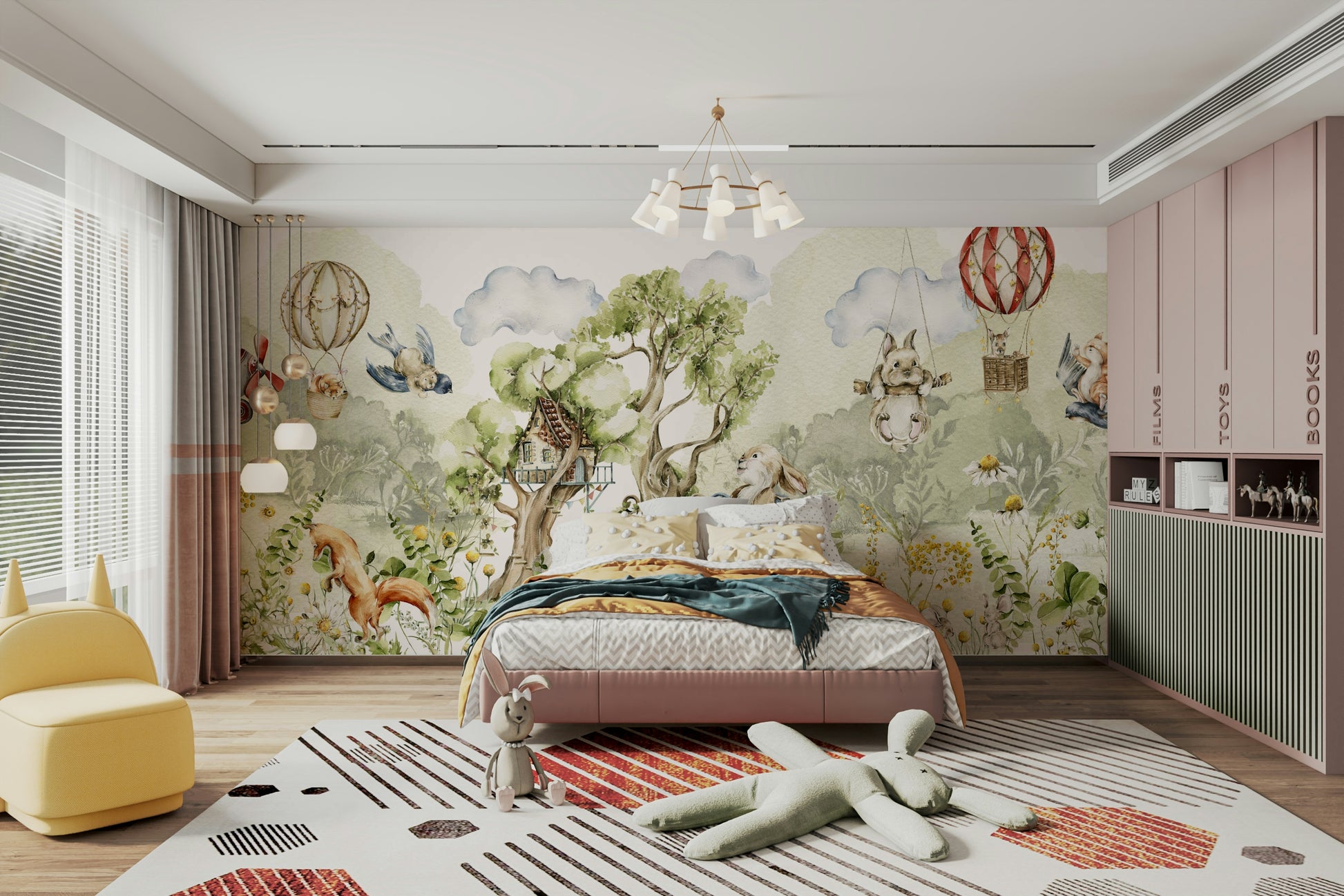 Nature-inspired wallpaper for nurseries

