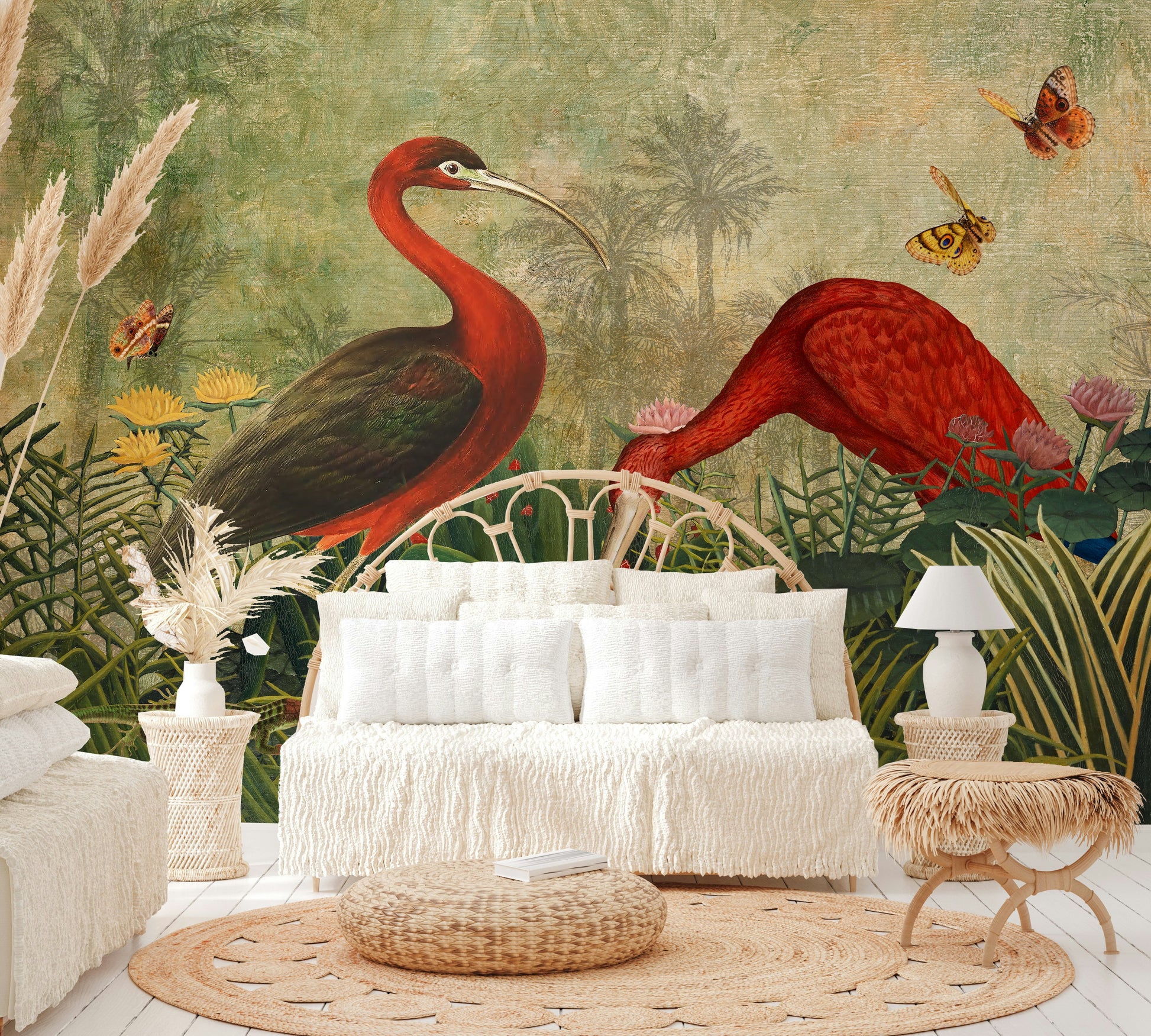 Bedroom hidden oasis wallpaper

