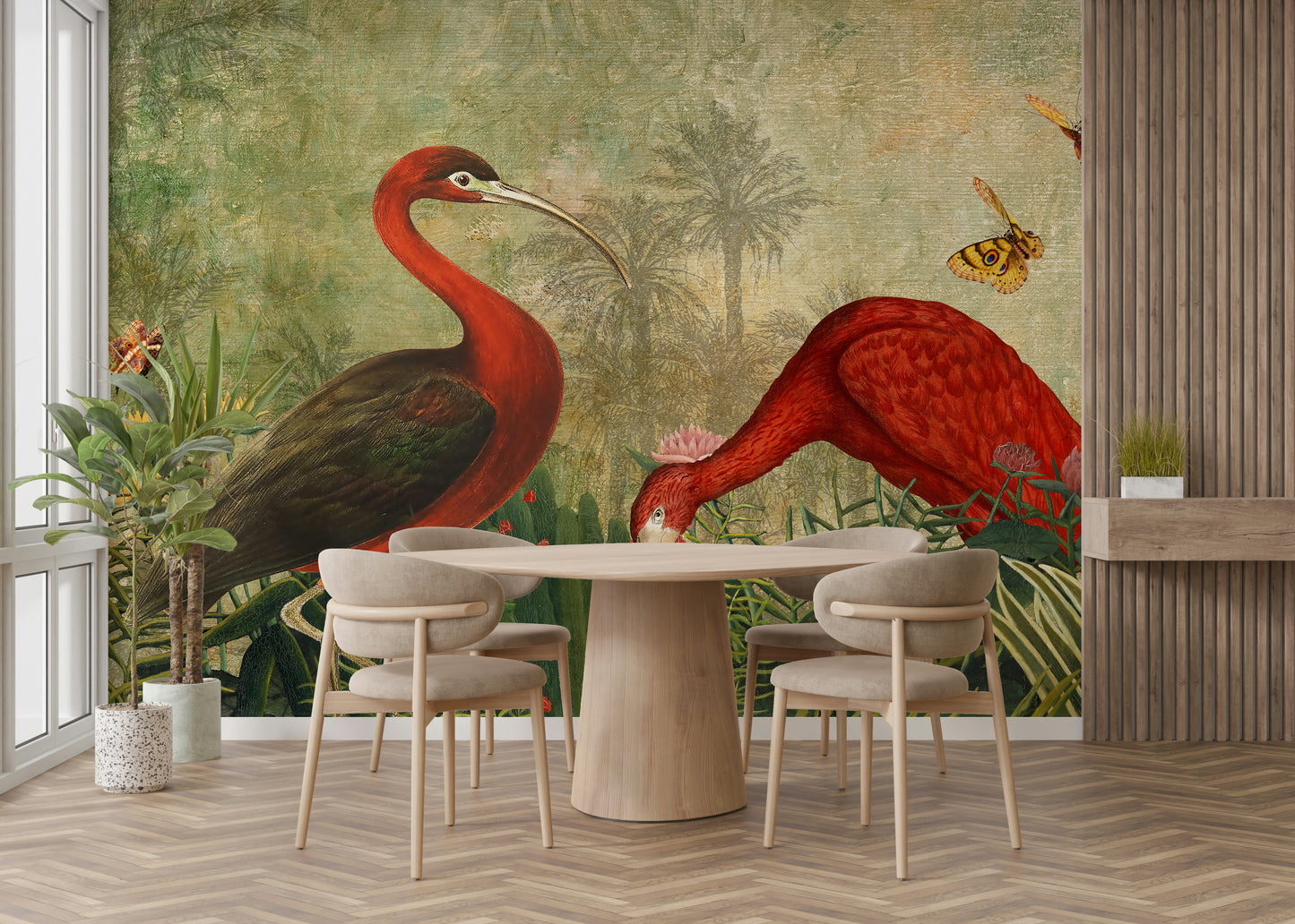 Nature-inspired calming mural

