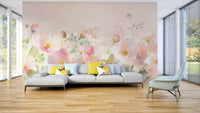 Bedroom rose wall mural

