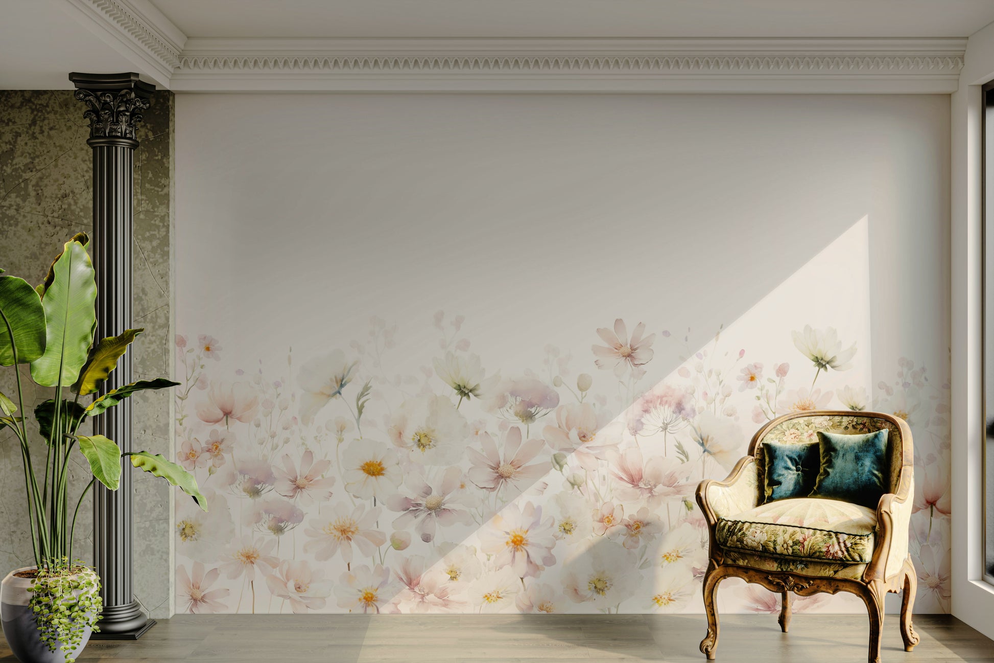 Gentle meadow bloom wallpaper

