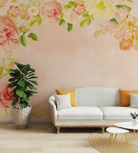 Peach rose wallpaper for walls

