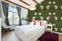 Handcrafted floral wallpaper design

