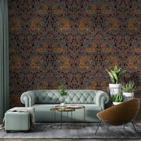 Handcrafted William Morris wallpaper


