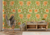 Pimpernel wallpaper with vibrant floral design

