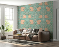 Detailed botanical pattern wallpaper

