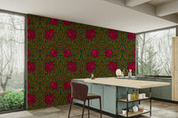 Pimpernel wallpaper with warm earthy tones

