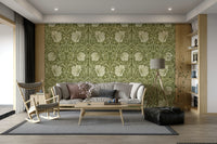 Victorian floral wallpaper design

