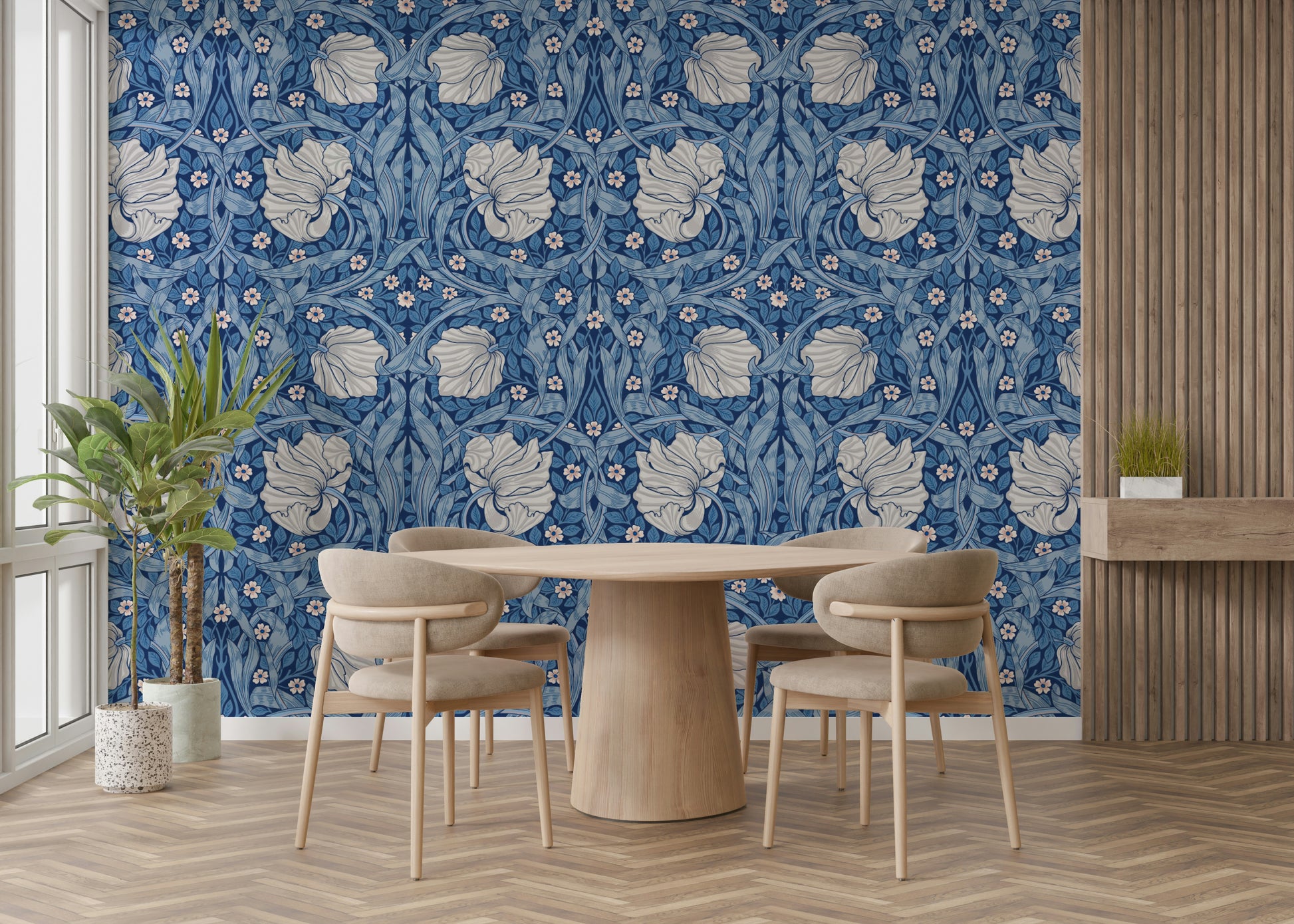 Classic British design wallpaper for feature walls

