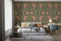 Timeless British floral wallpaper for feature walls

