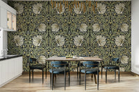 Timeless William Morris wallpaper for cozy interiors

