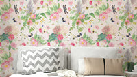 Vintage rose garden wallpaper for walls

