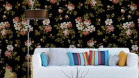 Vintage rose garden wallpaper for walls

