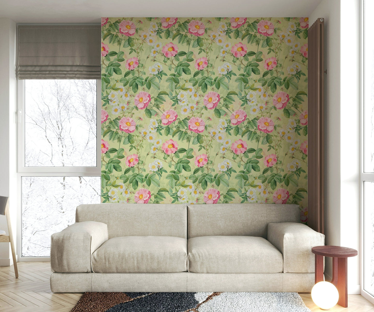 Rose Garden Reverie 1 wall mural featuring rich, detailed rose blooms.

