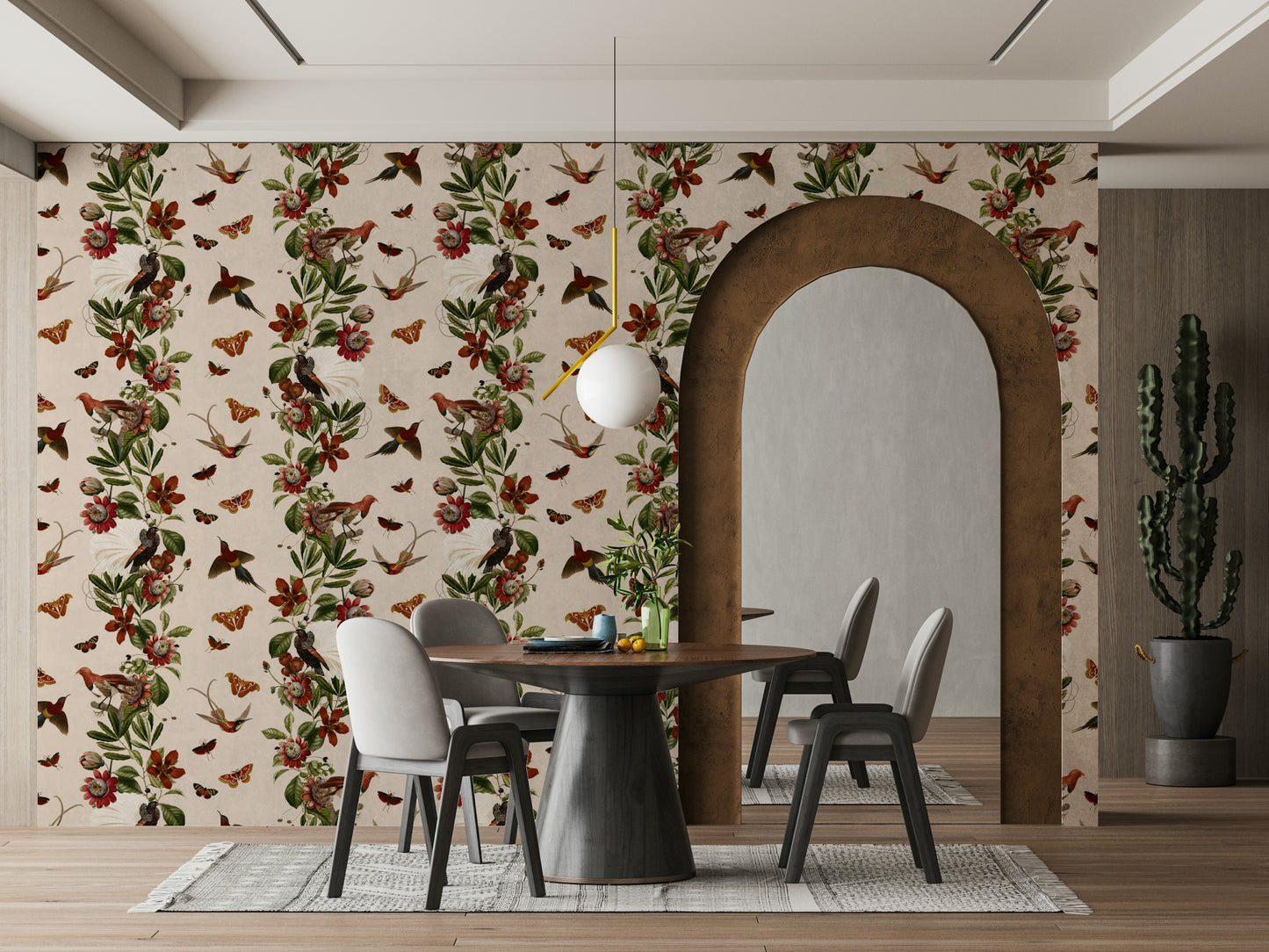 Vibrant tropical wallpaper bringing nature’s beauty to your space

