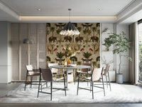 Bold vintage jungle design perfect for accent walls or feature rooms

