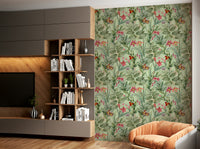 Soft floral and greenery patterns for a calming, organic room feel

