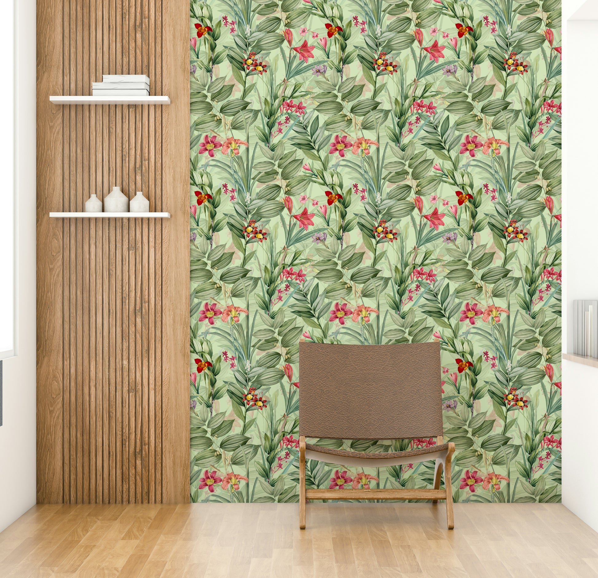 Timeless botanical wallpaper bringing nature’s beauty indoors

